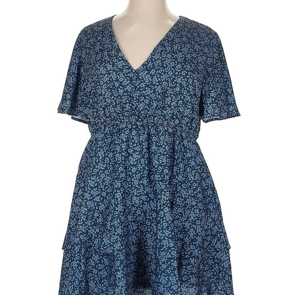 ARULA Navy Floral Mini Dress